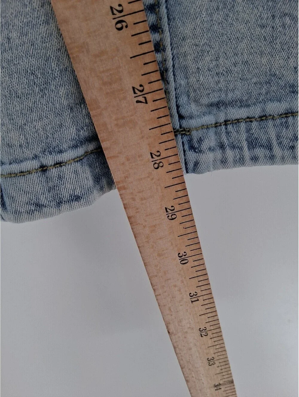 Your Cute Jeans Women 7 Light Blue Denim Acid Wash Mid Rise Stretch Cargo Casual